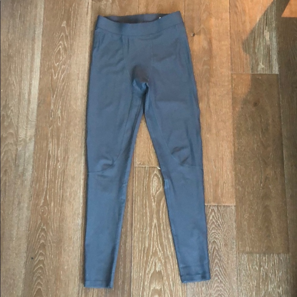 Orange theory gray leggings